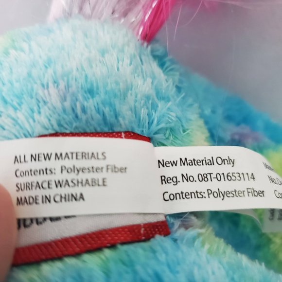 Douglas Cuddle Toy Sapphire Princess Unicorn Plush 769 Stuffed Blue Rainbow Mane - Picture 10 of 11